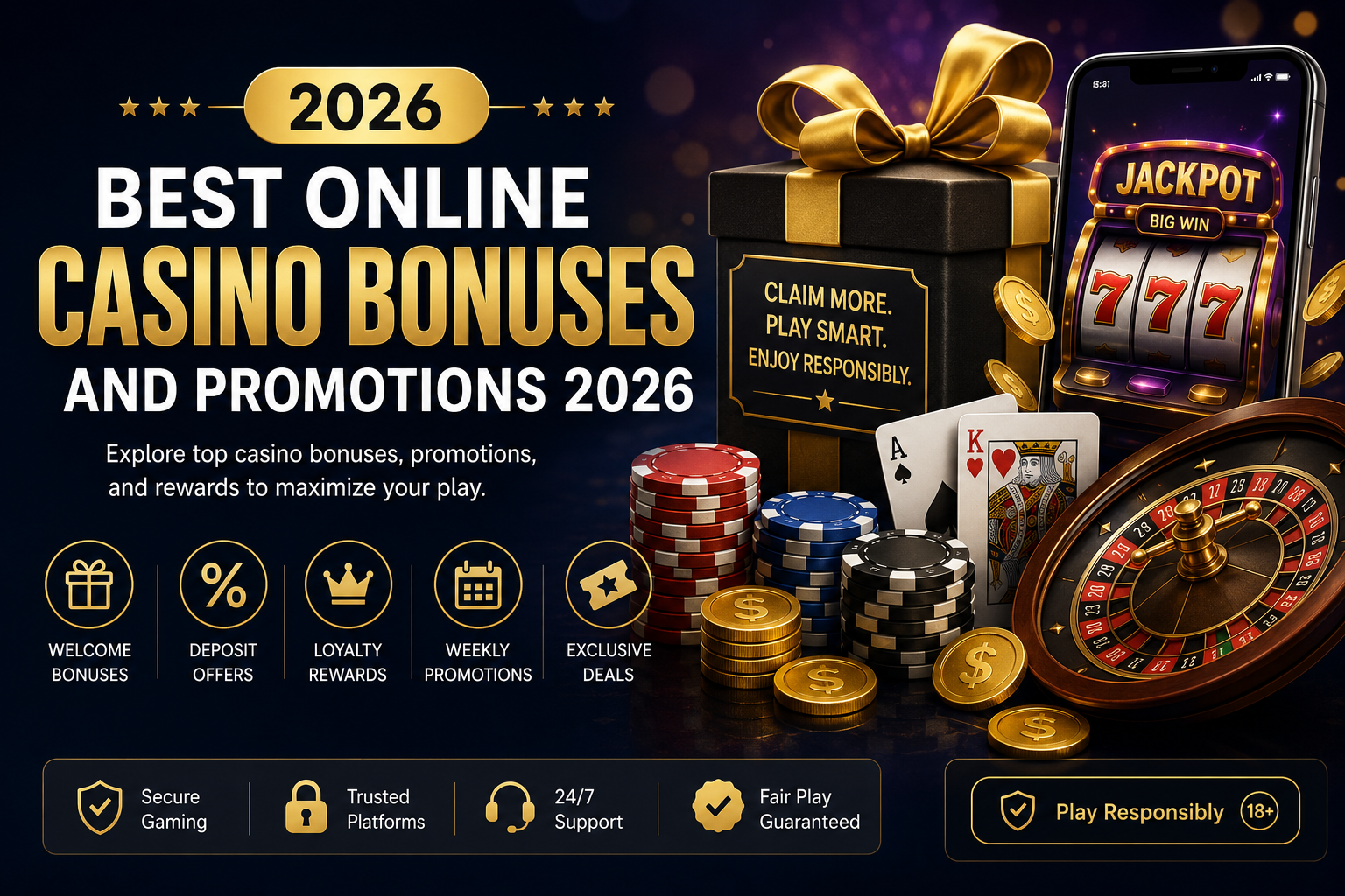 Online Casino Bonuses 2026: No Agent Promos to Withdraw Instant Money